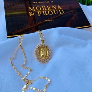24k gold plated virgin Marry necklaces🧡